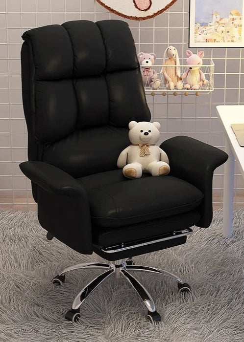 Premium Adjustable Leather Gaming Recliner with Ergonomic Design