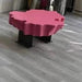 Sophisticated Black Irregular Coffee Table with Theater-Inspired Design - Vintage Breakfast and Living Room Accent Piece