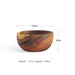 Kids' Safe Acacia Wood Bowl Set - Stylish Anti-Scald Soup and Salad Dishes