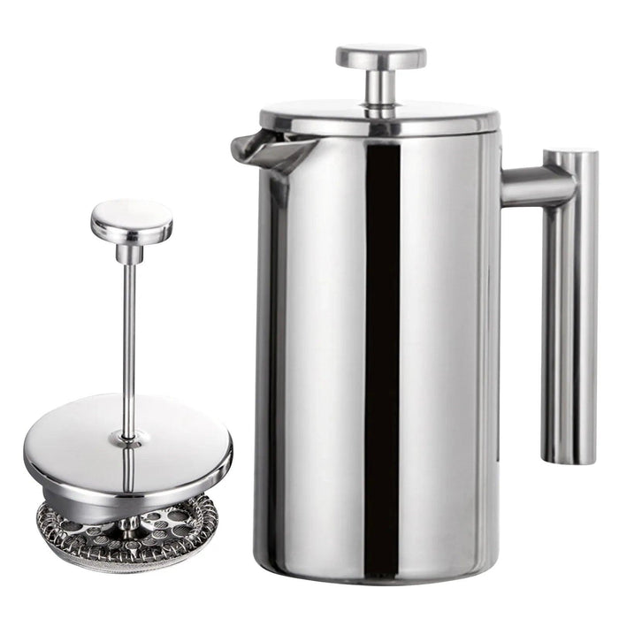 Deluxe Insulated Stainless Steel French Press - Three Sizes: 350ml, 800ml, and 1000ml