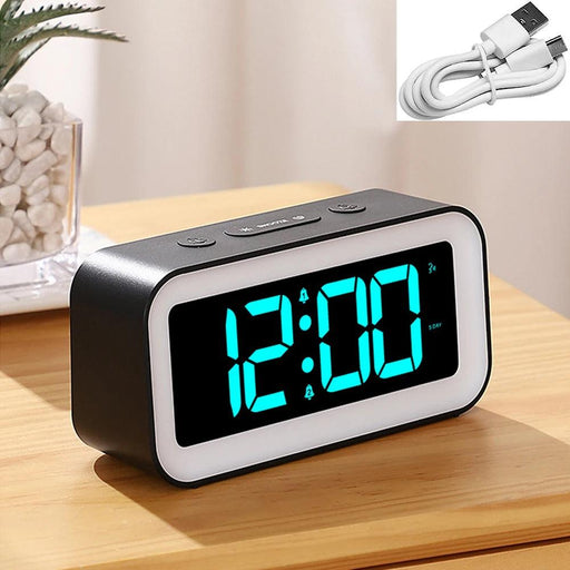 Smart RGB LED Alarm Clock with Sound-Activated Backlight and Multi-Display Options - Ideal Home Decor