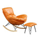 Elegant Lobster Leather Rocking Lounge Chair with Unmatched Comfort and Style