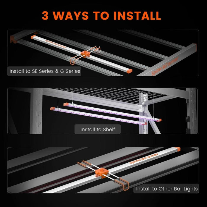 Spider Farmer 40W UV IR LED Grow Light Bars: Boost Indoor Plant Growth for Maximum Harvests