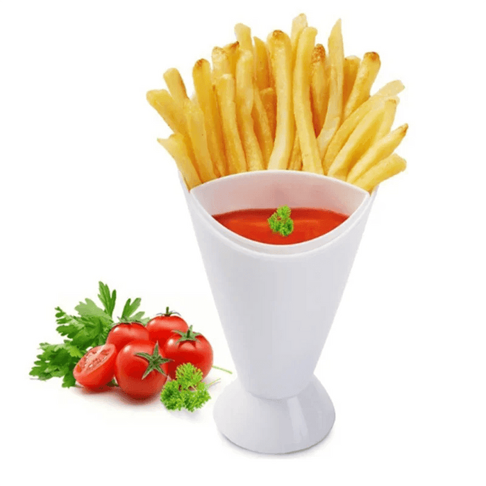 Dual-Compartment Snack Holder - The Ultimate Finger Food Solution