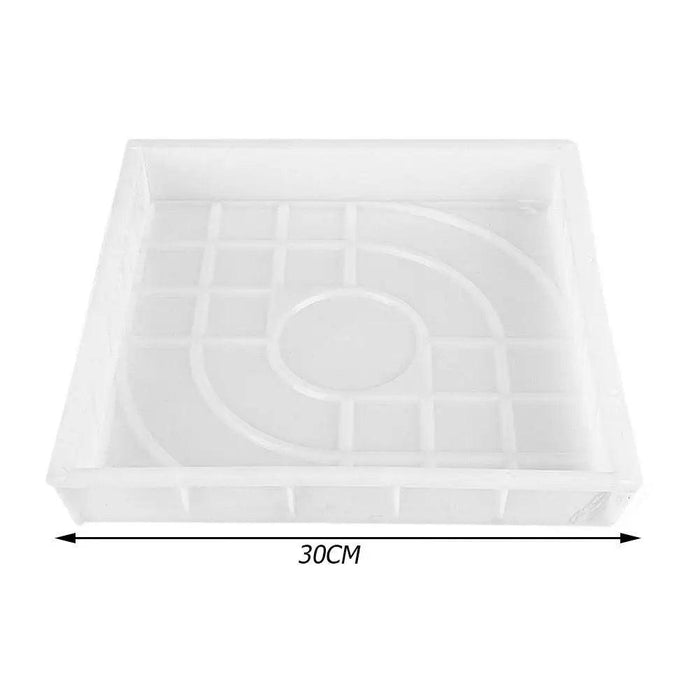 DIY Plastic Paving Mold for Garden Pathways - Heavy-Duty Cement Stepping Stone Maker