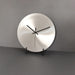 Sleek Industrial Silent Round Clock - Elegant Minimalist Timepiece for Modern Interiors