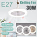 Intelligent Customizable Ceiling Fan with Ambiance Lighting for Modern Spaces