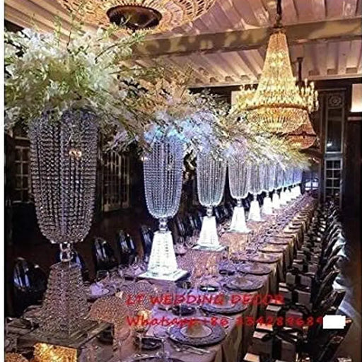 Luxurious Acrylic Crystal Wedding Centerpiece Kit - Elegant Table Decor Kit
