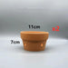 Set of 2 Stylish Red Terracotta Hanging Pots with Drainage for Succulents and Cacti