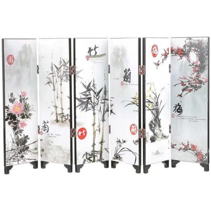 Elegant Mini Chinese Folding Screen for Decorative Home Division