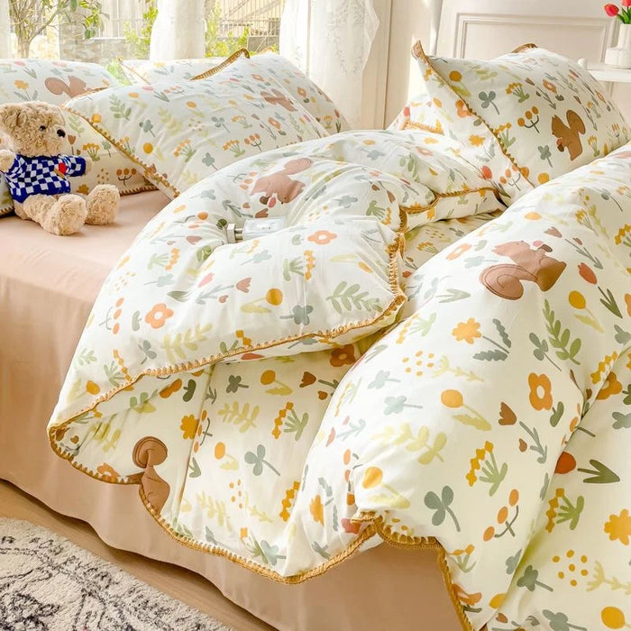 Pastoral Floral Charm Girl's Bedding Collection