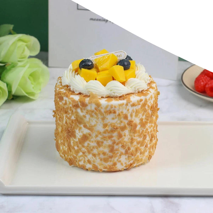 Realistic Artificial Sea Salt Cream Cake Model - Ideal for Celebrations, Home Decor, and Restaurant Showcases