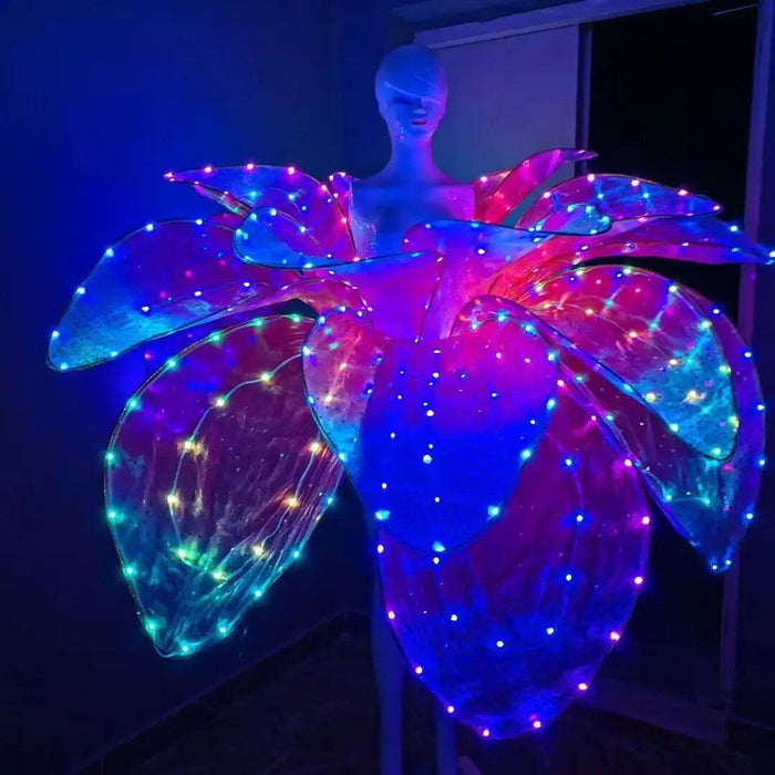 Radiant Bloom LED Glow Dress for Elegant Events