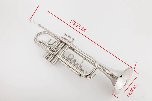 JYTR-E109 Professional Nickel-Plated B-flat Trumpet with Case