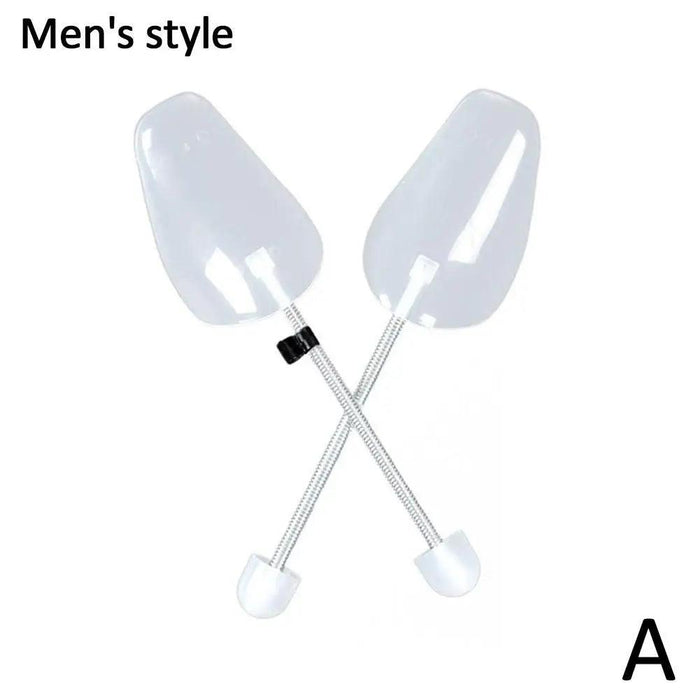 Adjustable Spring-Loaded Plastic Shoe Trees for Men and Women - 1 Pair