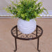 Artistic Hollow Iron Plant Stand - Stylish Display for Indoor and Outdoor Plants