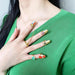 Avengers-Inspired Chic Nail Rings - Trendy Korean Jewelry Set for Fashion-Forward Women