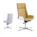 Sleek Nordic Leather Swivel Chair: Ergonomic Luxury for Modern Workspaces