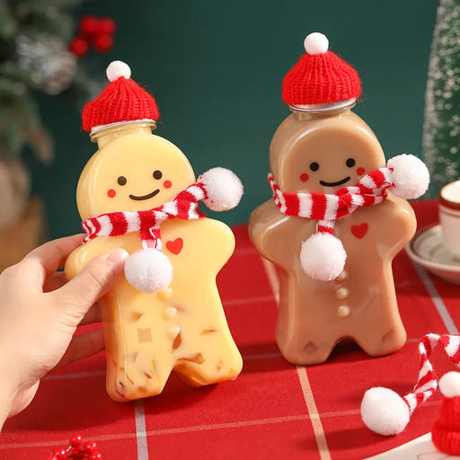 Gingerbread Man Holiday Kids' Water Bottle - Festive Christmas Present