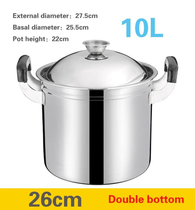 Oversized Stainless Steel Induction Pot for Hearty Soups and Stews - Ideal for Family Meals