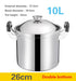 Induction-Ready Extra-Large Stainless Steel Cooking Pot - Heavy-Duty and Versatile