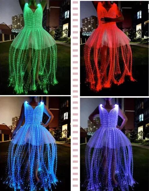 Remote-Controlled Color-Changing LED Ballet Skirt - Customizable Dancewear for Stunning Performances