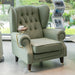 Elegant Leather Wingback Chair for Modern Living Areas