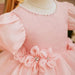 Magical Pearl and Bow Evening Gown for Girls