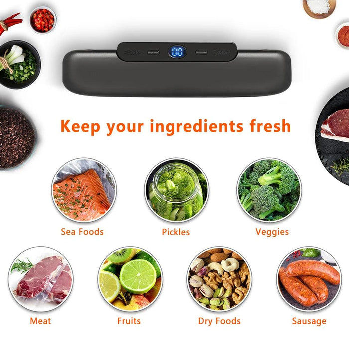 Ultimate Food Preservation Vacuum Sealer Kit with 10 Free Bags