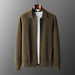 Men's Premium 100% Cashmere Zip-Up Cardigan Sweater