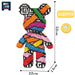 Colorful Bear Cub Mini Building Blocks Set with Storage Drawer - Interactive Educational Toy for Kids