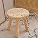 Stylish Solid Wood Children's Cookie Bench - Versatile Low Stool for Home and Play Areas