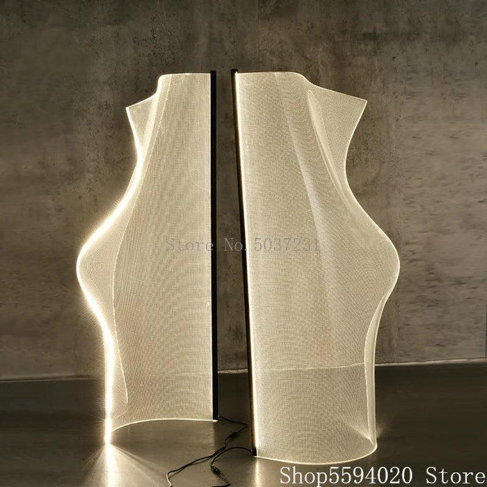 Avant-Garde LED Acrylic Floor Lamp with Unique Irregular Design for Chic Interiors