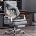 Ergonomic Faux Leather Gaming Recliner with 360-Degree Swivel