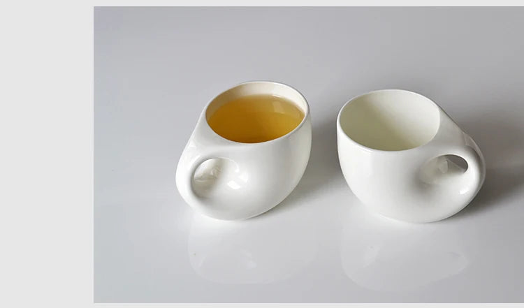 Sophisticated Bone China Tea Pot & Cup Collection | Water Drop Design | 5-Piece Ensemble