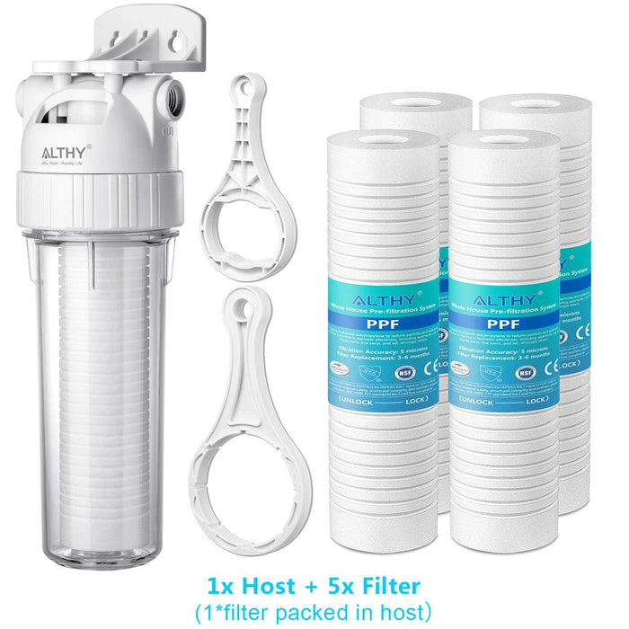 Advanced 5 Micron Sediment Filtration System with Polypropylene Pre-Filter for Superior Water Purity