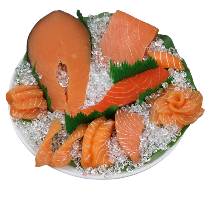 Lifelike Sushi Replica Collection - Salmon and Tuna Models for Home Decor and Photography