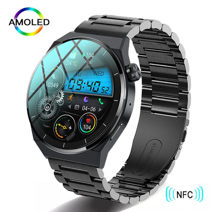 NFC Smartwatch Elite - Comprehensive Health Tracking, Bluetooth Calling & More