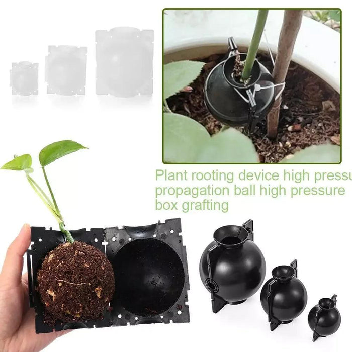 10-Pack High Pressure Rooting Ball Kits for Easy Plant Propagation and Air Layering