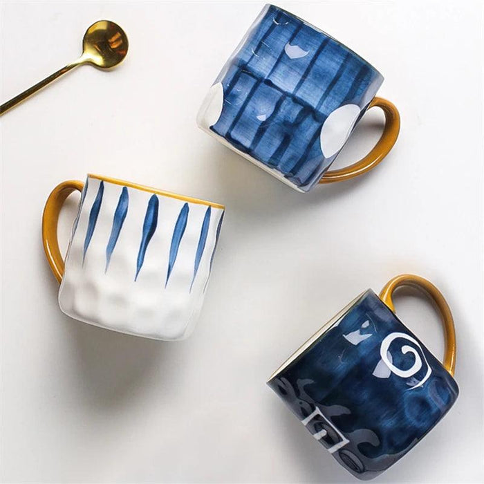 Nordic Elegance: Lovely Girl Insulated Ceramic Mug Set