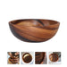 Elegant Rustic Wooden Bowl for Serving Salads and Fruits