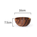 Artisanal Acacia Wood Serving Bowl - Japanese-Inspired Elegance for Culinary Delights