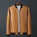 Korean Trendsetter Men's Slim Sheepskin Leather Jacket - Fashionable Fall Attire