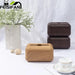 Elegant Walnut Tissue Holder for Modern Workspace Chic