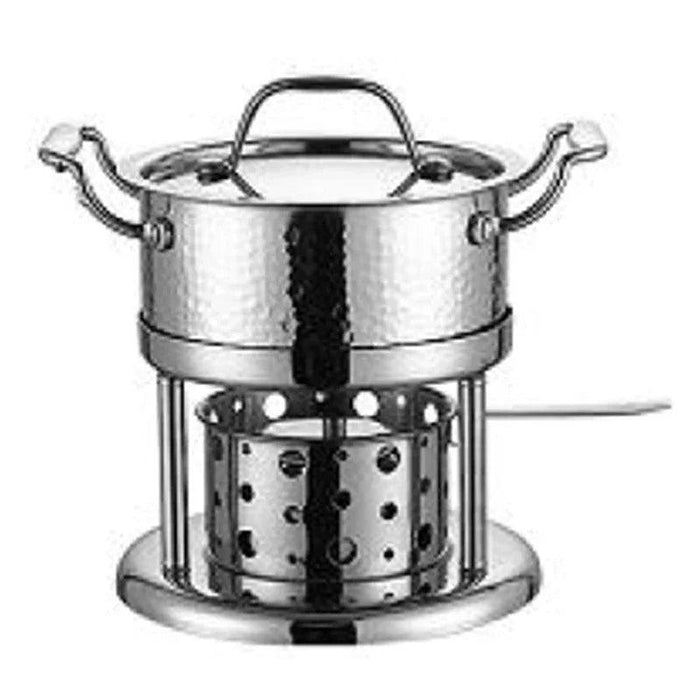 Solo Dining Stainless Steel Pot Set with Integrated Alcohol Burner