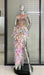 Luxury Feather & Diamond Evening Gown - Exclusive Custom Design | 2023 Limited Edition