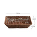 Elegant Imitation Rattan Serving Tray for Upscale Snacking and Tea Presentation