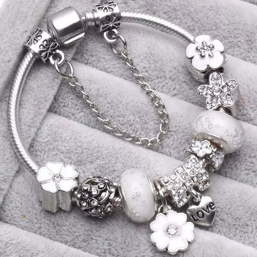 Spring Blossom Luxury Sterling Silver Pandora Charm Bracelet - Your Ultimate Accessory for Any Occasion