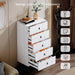 Sleek Modern 5-Drawer Dresser with Stylish Metal Legs - Perfect Storage for Any Room