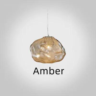 Sophisticated Smoky Grey Cloud Glass Pendant Lamp - Modern Hanging Light for Chic Home Interiors